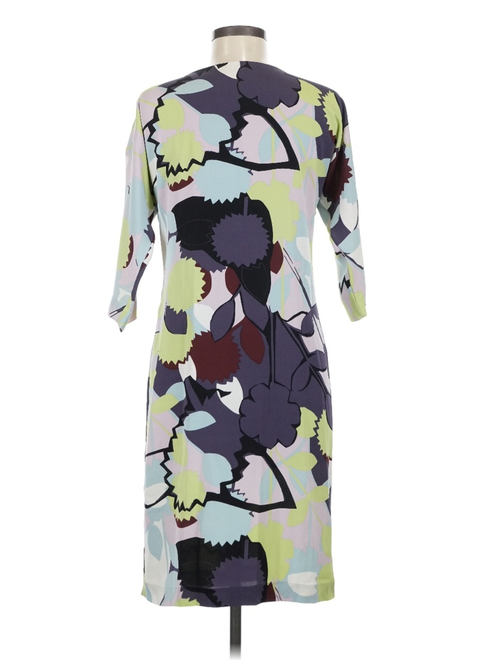 Diane von Furstenberg DvF Mosaic Maja Two Drape Back Paper Forest Mint Silk 8